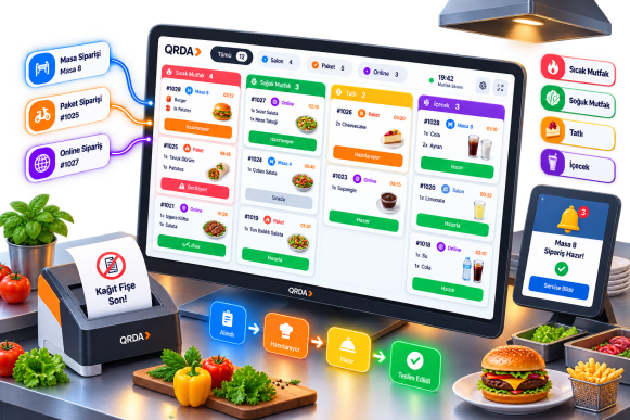 Restoranlar İçin Dijital Mutfak Ekranı (KDS)