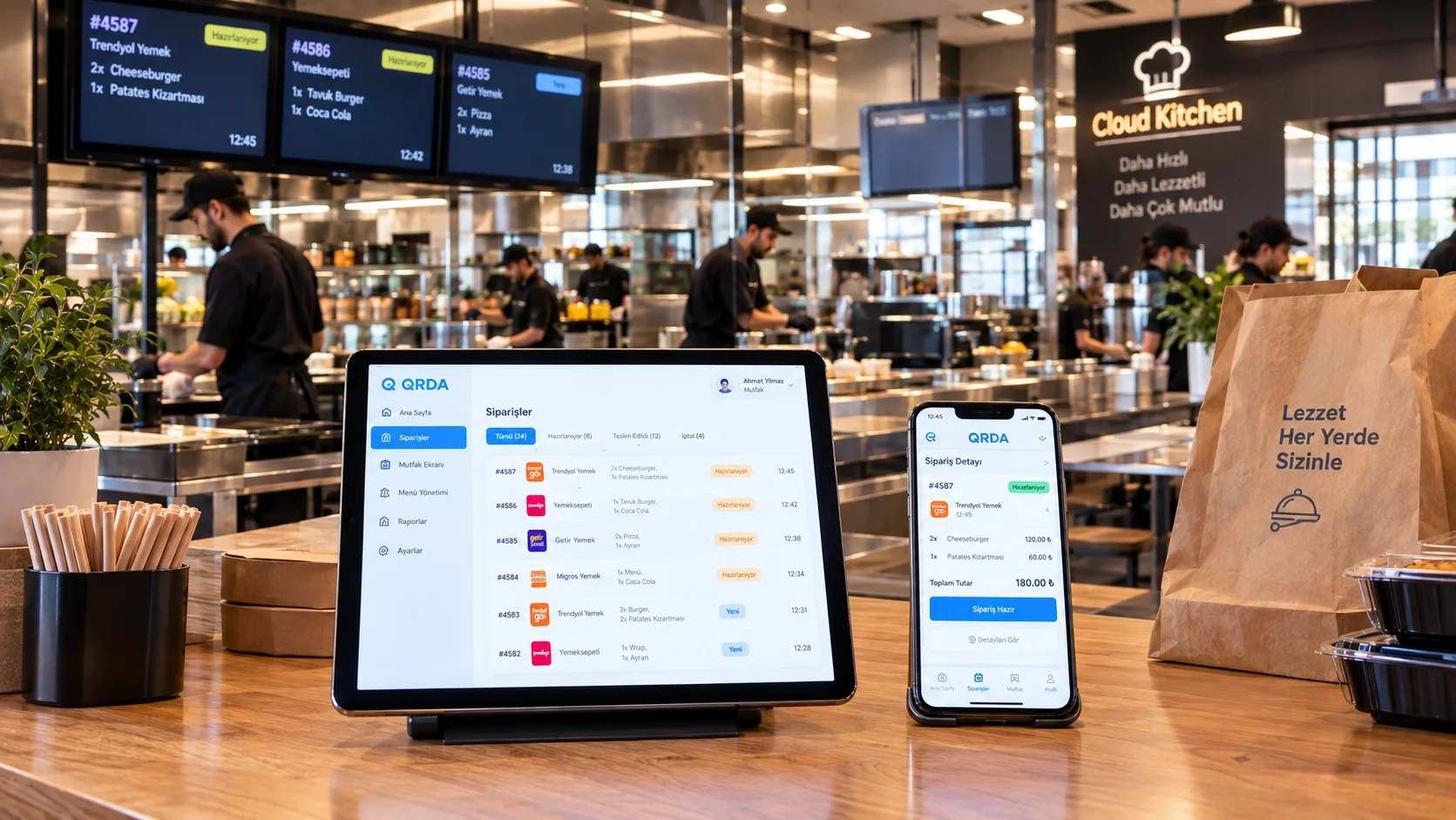 Cloud Kitchen & Bulut Mutfak Sipariş Sistemi